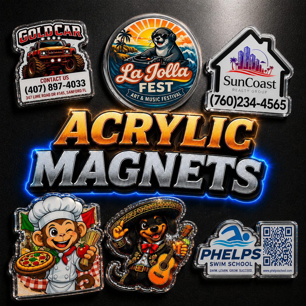Acrylic Magnets