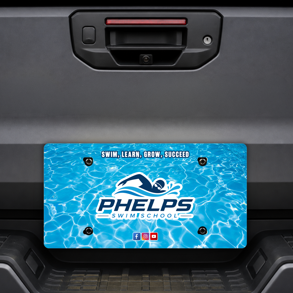 License Plate Acrylic/Glitter/PVC