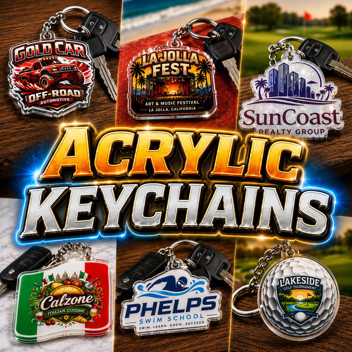 Bright, Durable Acrylic Keychains Made for Everyday Use