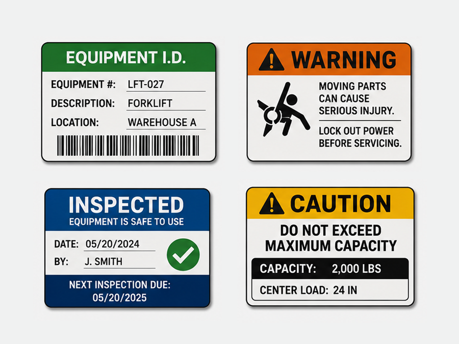 Equipment & Inspection Labels