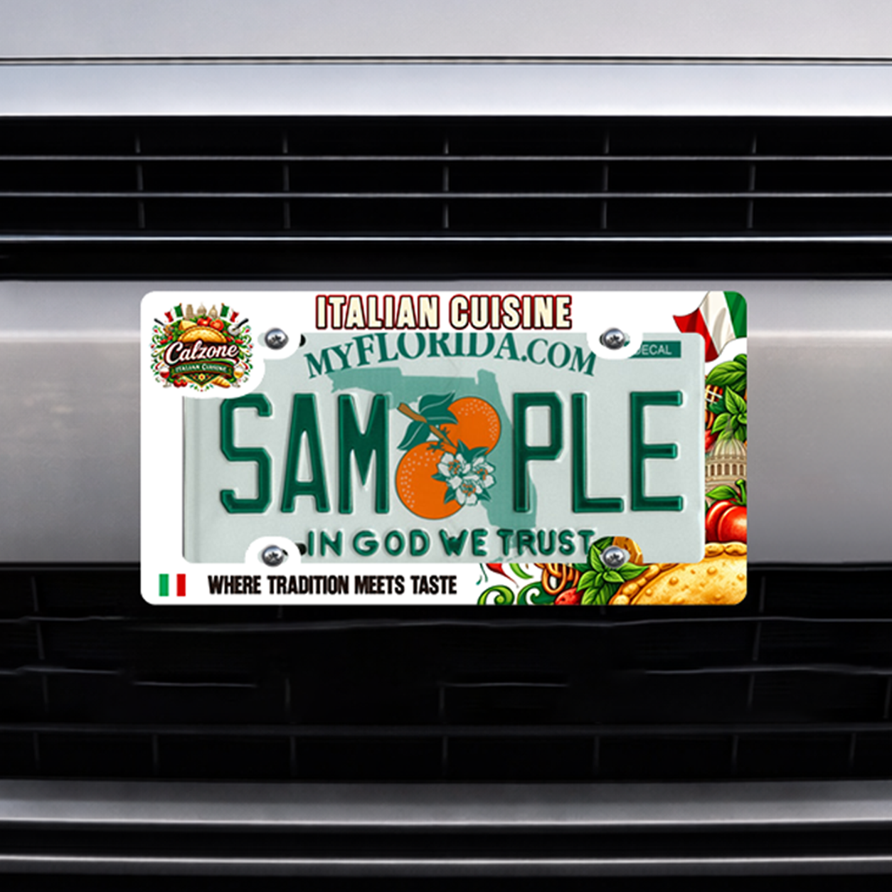 License Plate Frames ABS Frame and Bars / PVC