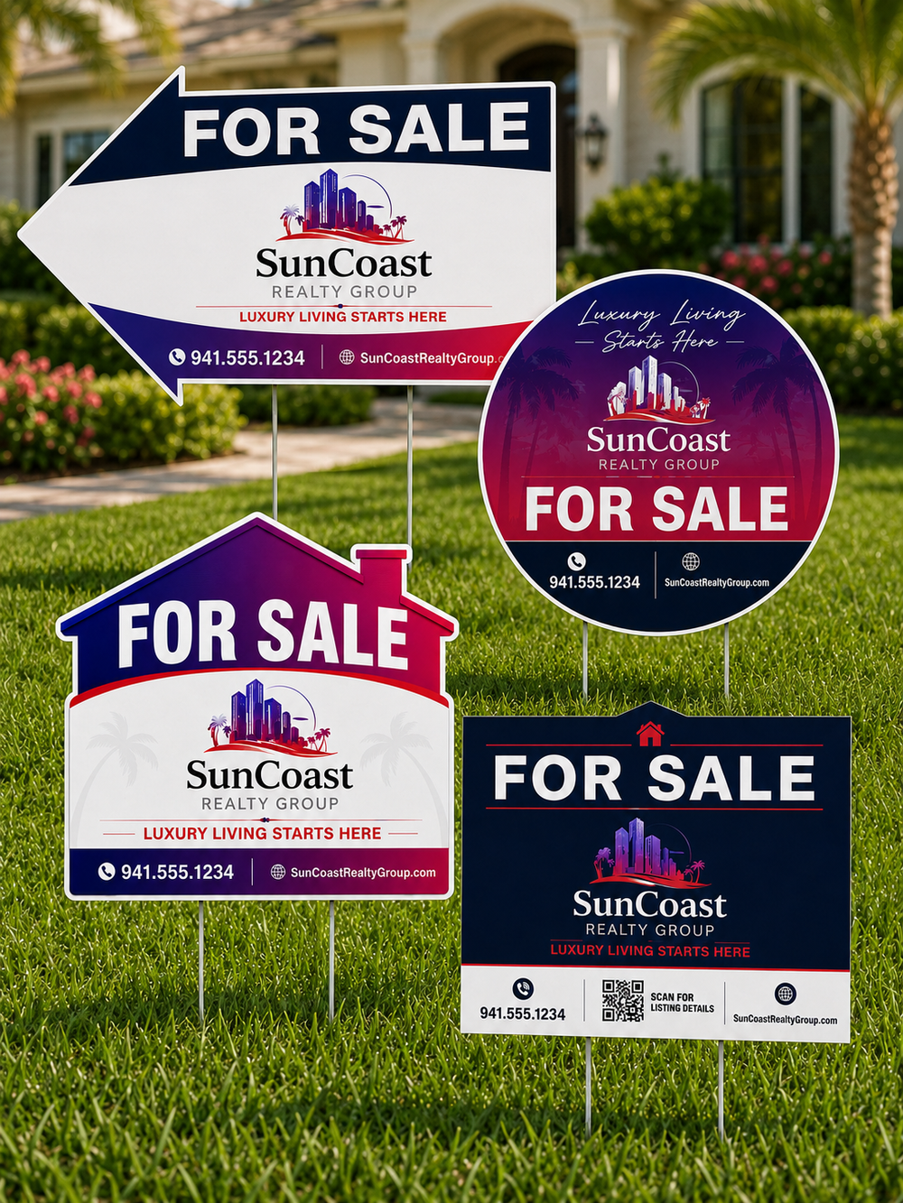 Coroplast yard sign example